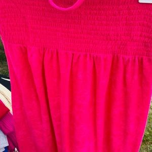 Hot pink swimsuit cover up